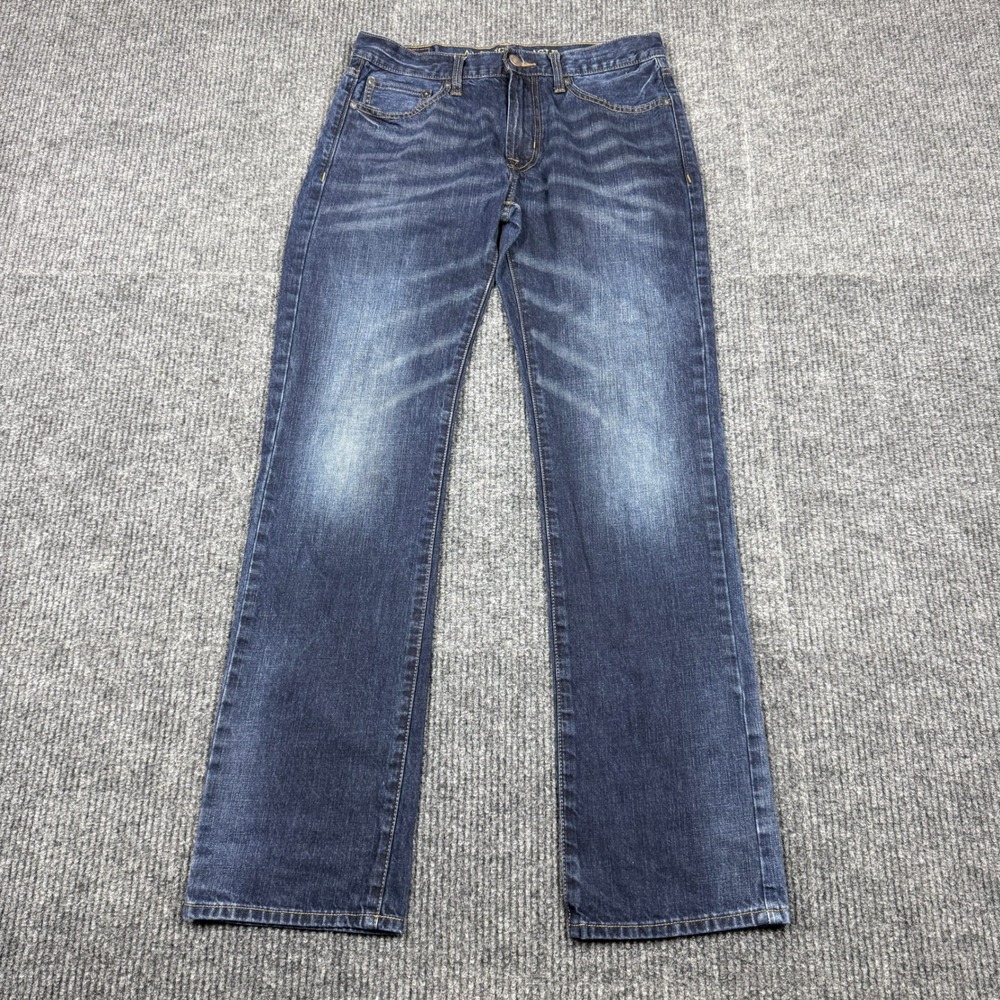 American Eagle Outfitters Original Straight Dark Wash Jeans 30x34 (Actual 32x33)